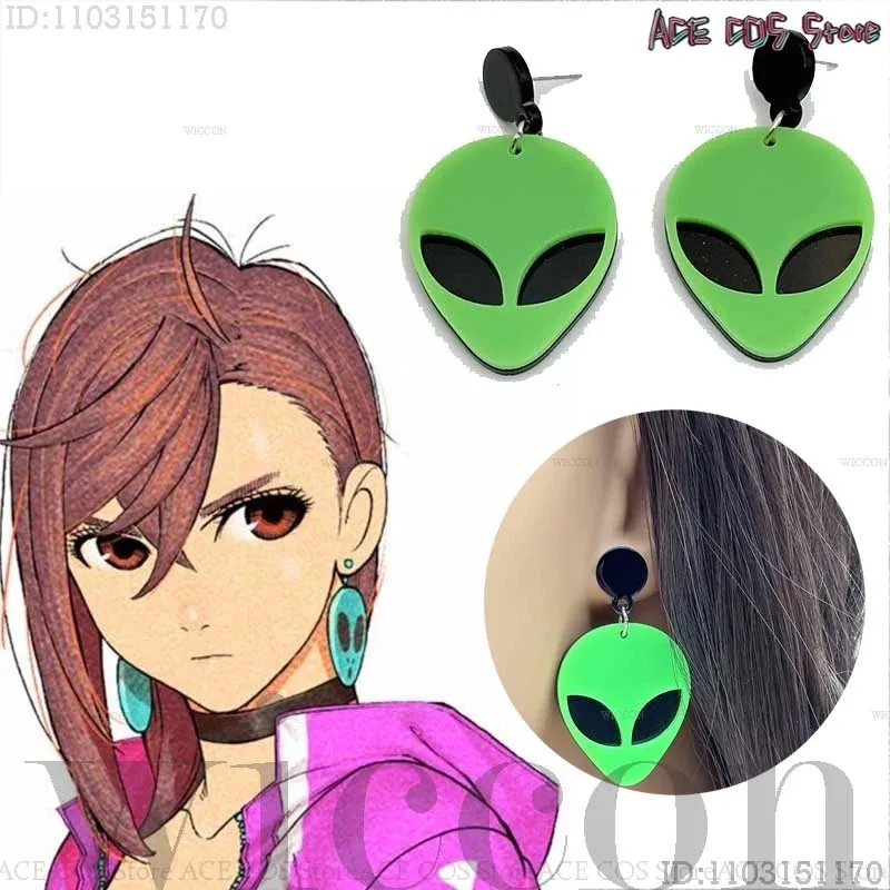 

Momo Ayase Momo Dandadan Cosplay Costume Wig Girls School Uniforms Pink Ghost Earring Outfit Women Roleplay Halloween Party Suit