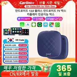 Carlinkit-Android CarPlay Ai TV Box Plus, Android 13, 8 + 128 Go, QCM 8-Core, 665, 6125, Sans fil, CarPlay, Auto, Youtube, Netflix, Permanence 4G