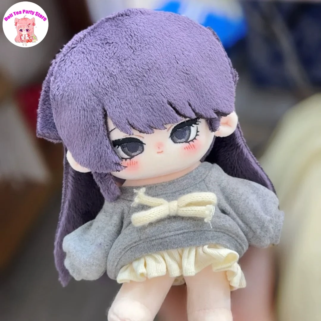 Lindo Loli Girl Komi Shouko muñeca vestir ropa Plushies Anime Doujin peluche cuerpo juguetes figuras regalo de cumpleaños 20cm