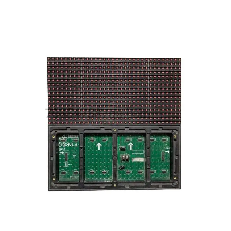 P10 waterproof red outdoor single color led panel unit modules