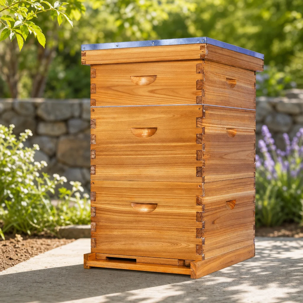 Beehive Frame Wax - 10 Çerçeveli Langstroth Arı Kovanı Komple