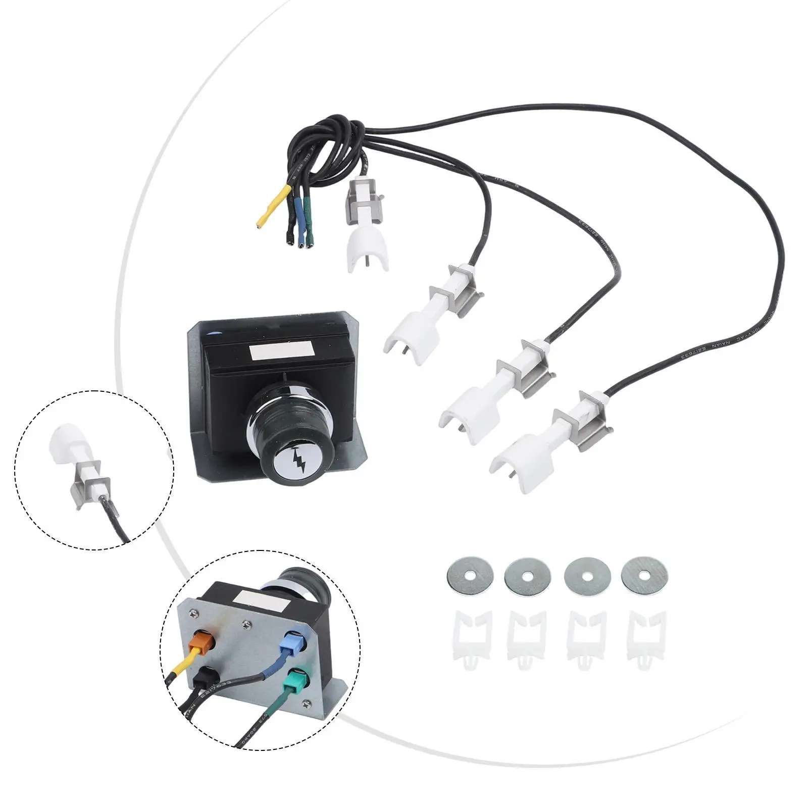 Compatible Igniter Kit for Weber For Genesis 300 Series For Propane Gas Grills Complete Installation Components