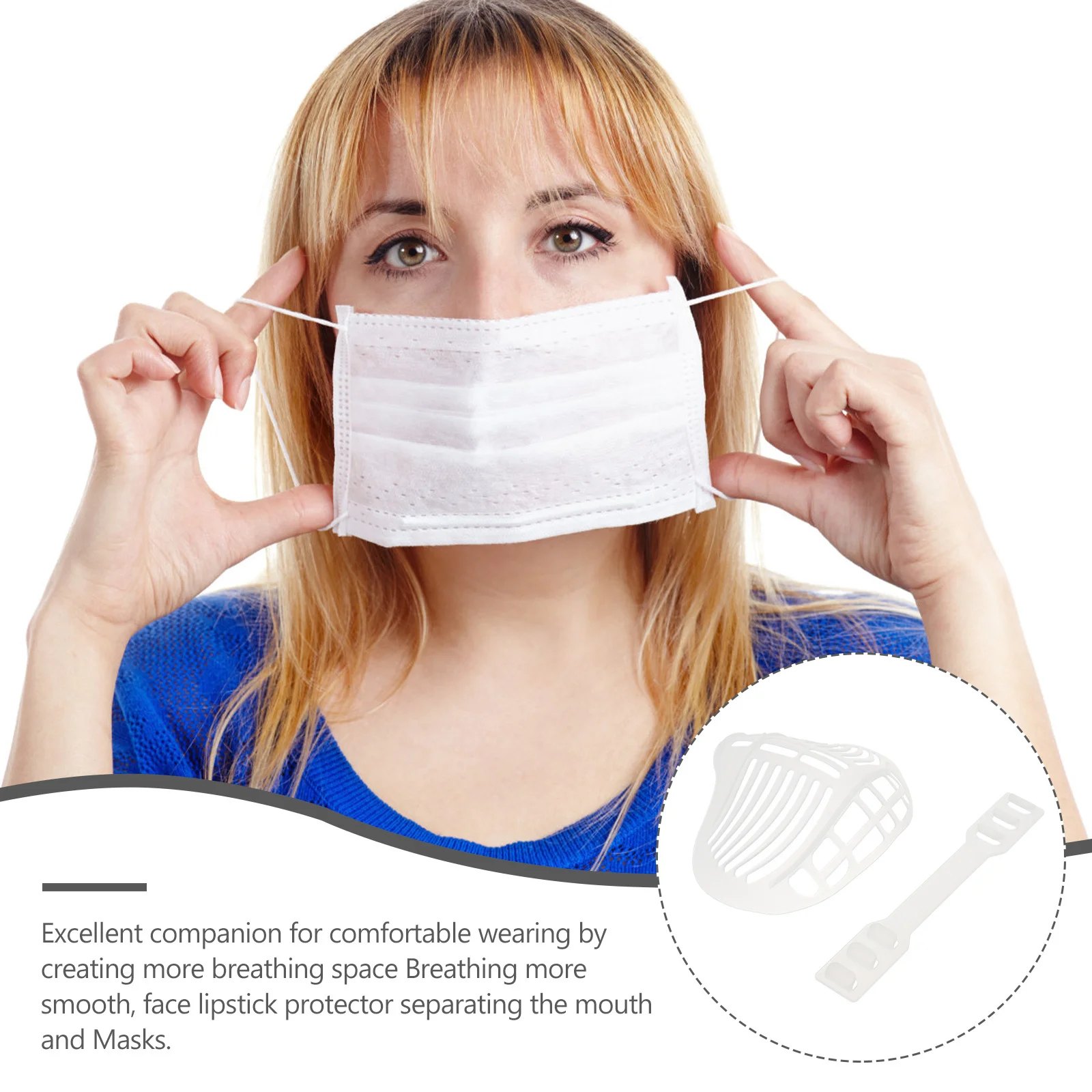 

10 set Mask Bracket Set 3D Adjustable Mask Extender Strap Reusable Face Inner Support Frame For Men Women Washable Lipstick