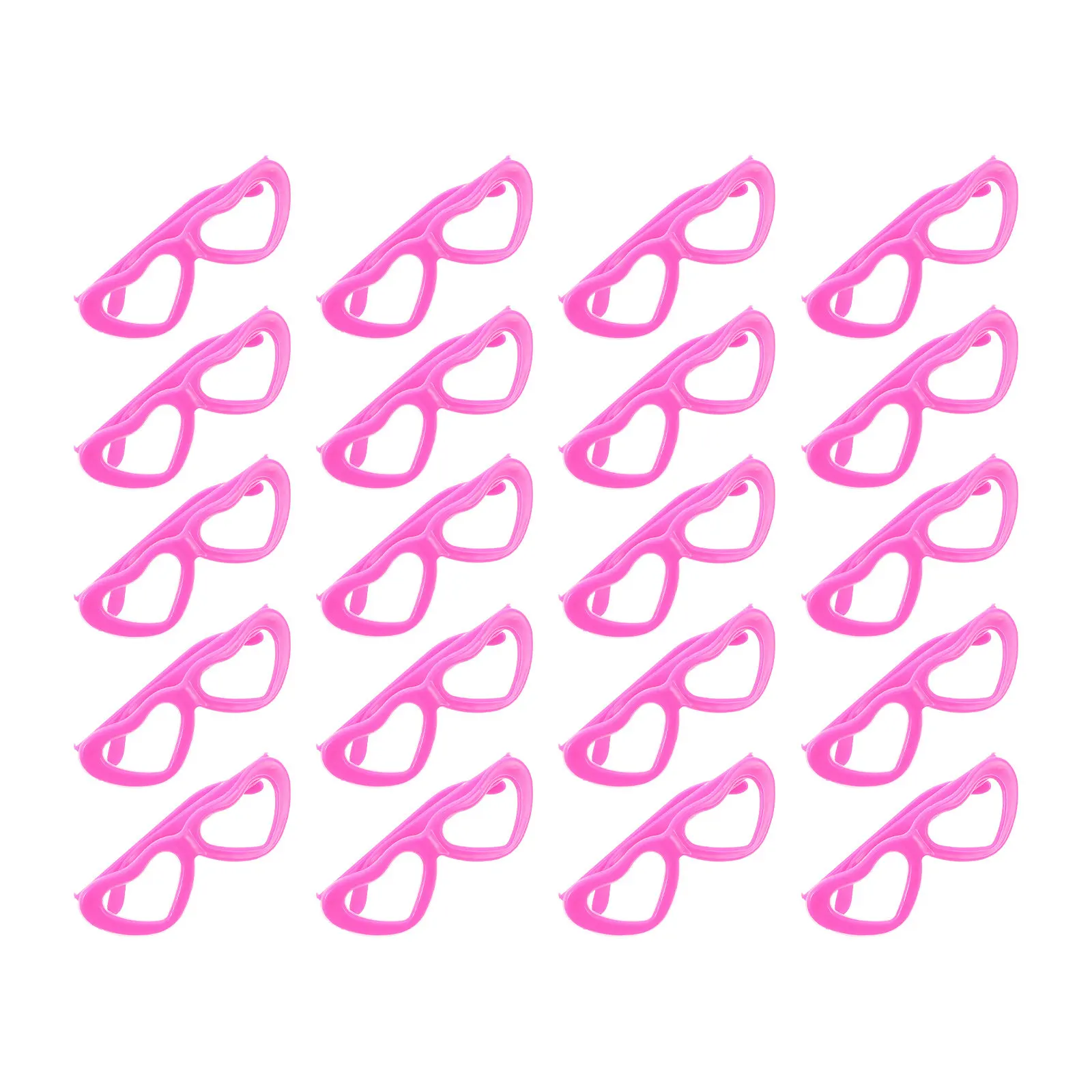 

20 шт. мини-солнцезащитных очков в форме сердца, пластиковые, розовые, для костюмированных мероприятий, аксессуары для декора, модный стиль