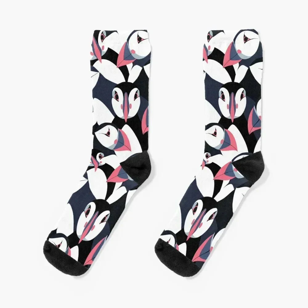 Puffin Bird Socks Stockings compression essential snow cotton Woman Socks Men's