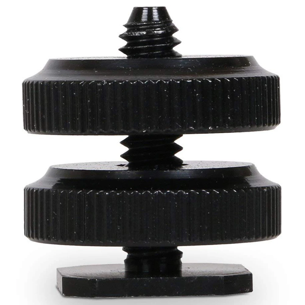 Camera Hot Shoe Mount to 1/4inch-20 Tripod Screw Adapter,Flash Shoe Mount for DSLR Camera Rig (Pack of 4)