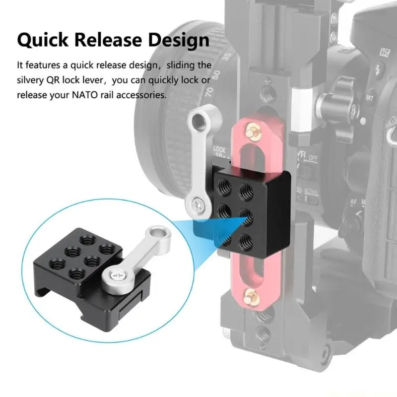 

F62C Clamp Mount Adapter With 1/4inch Screw Hole Quick Release Plate For Studio Equipment Photography Accessories
