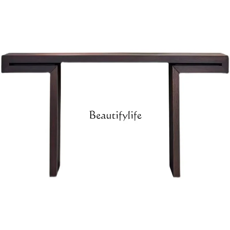 

FG11 Входной стол в итальянском стиле. Простой стол для хранения вещей из массива ваби-саби.