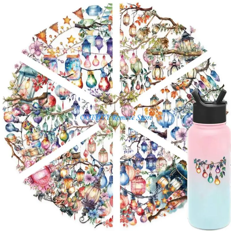 

50Counts Decorative Sticker Water Resistant Aesthetic Sticker for Art Craft Scrapbooking Journal Phone Guitar Laptop