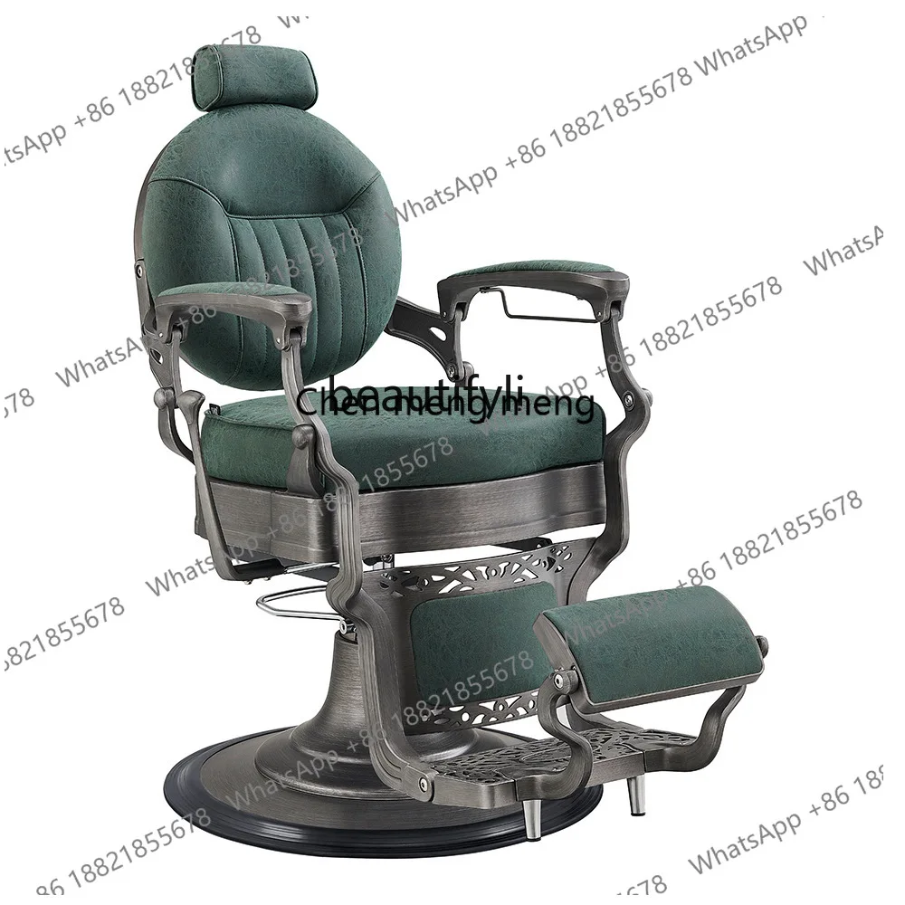 

Hot sales British retro men's haircut chair oil head chair hair salon beauty salon