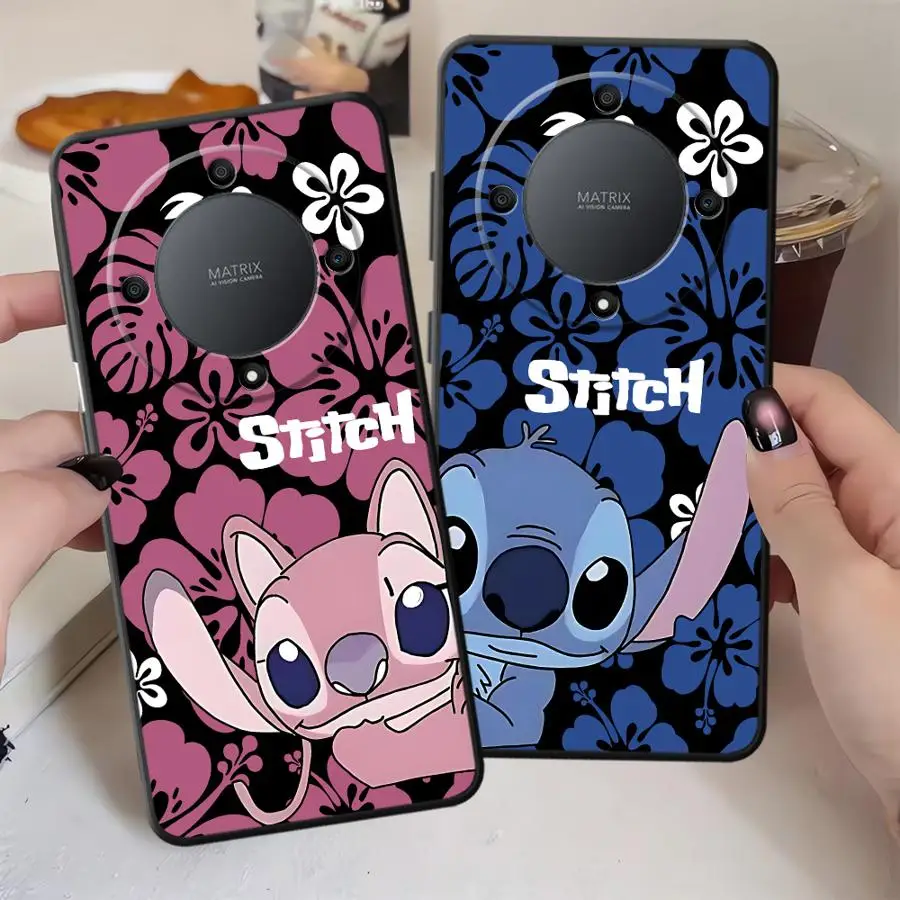 Милый чехол Disney Stitch для Honor 90 Lite X7a X9a X9 X8 X9c X7 8X70, мягкий чехол для телефона на заднюю панель