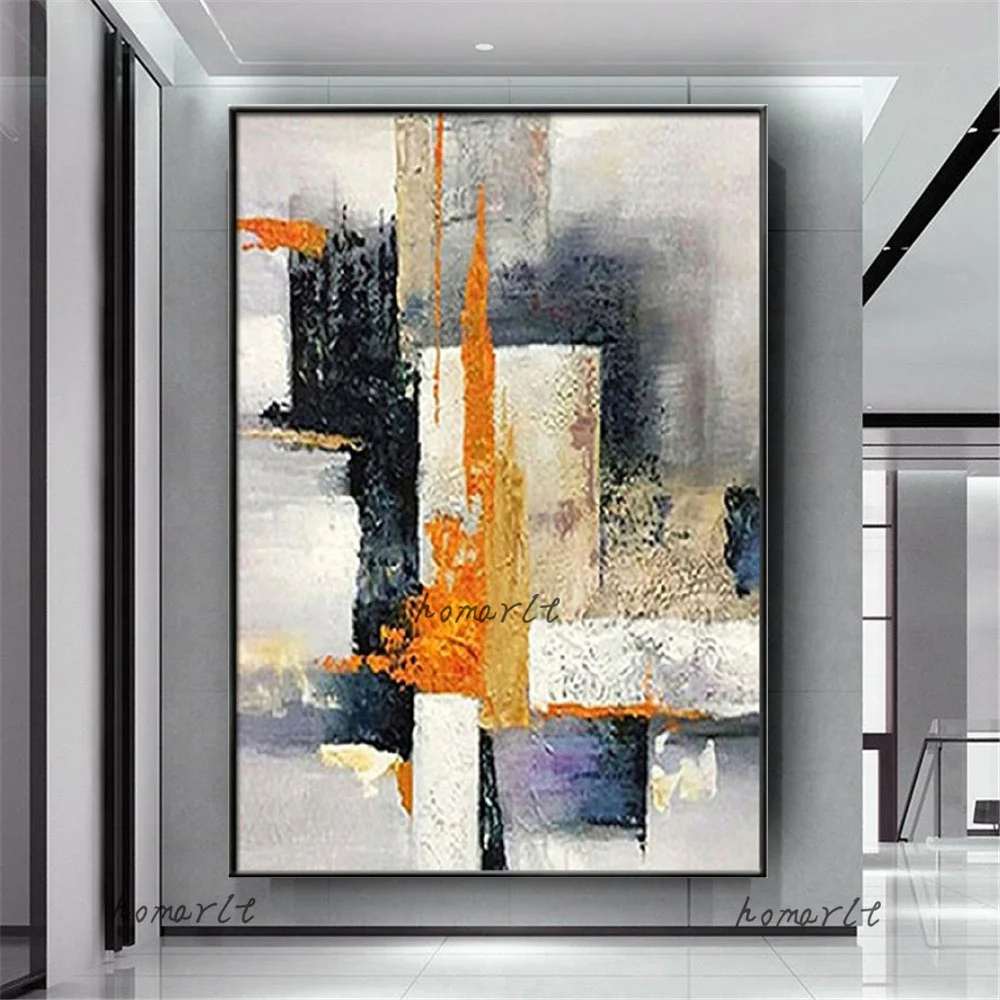 

Genuine Handmade Textured Abstract Oil Painting On Canvas Pop Color Block Mural Large Wall Art Pictures For Home Decor Artwork