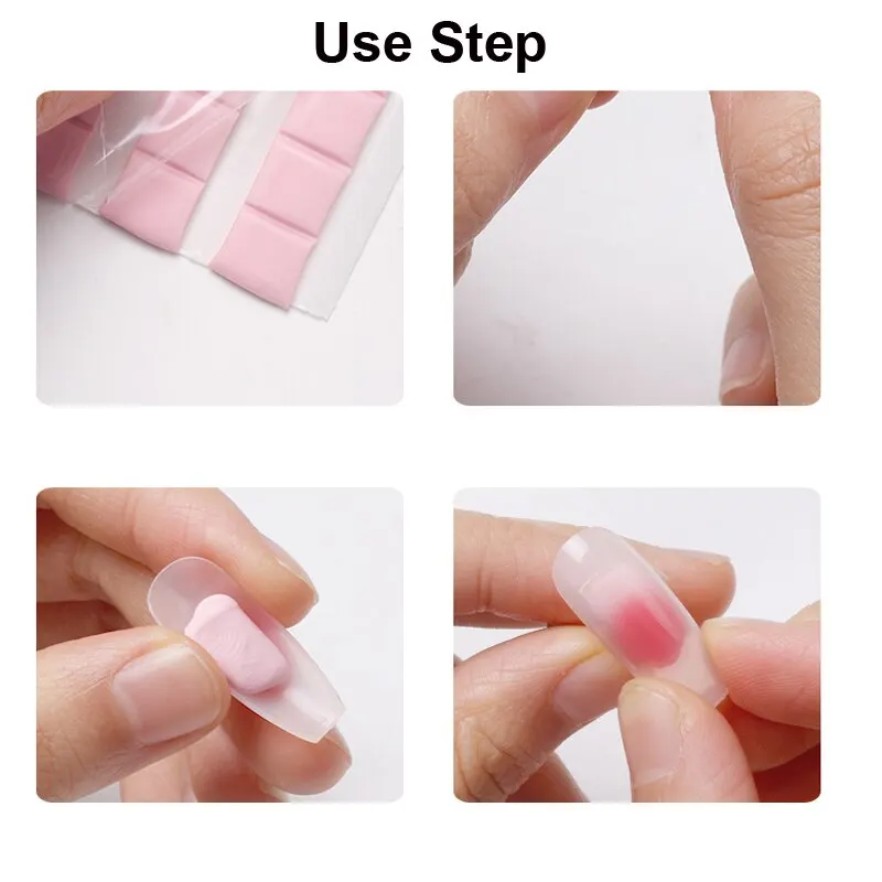 90 Ou 30pcs Prego Adesivo Cola Argila Vara Removível Reutilizável Stand Holder Display Dicas Nails Art Practice Tools Manicure