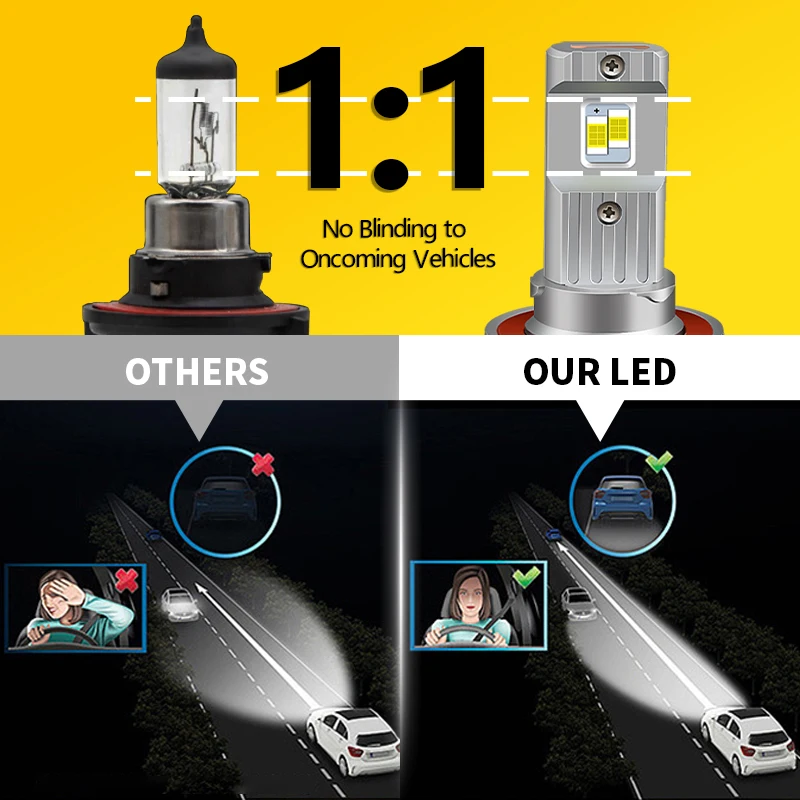 2 قطعة 60 واط 9008 LED Canbus لا خطأ توربو المصباح لمبة H13 30000LM LED مرحبا/لو شعاع رئيس مصباح الأبيض لفورد اكسبلورر 2006-2010