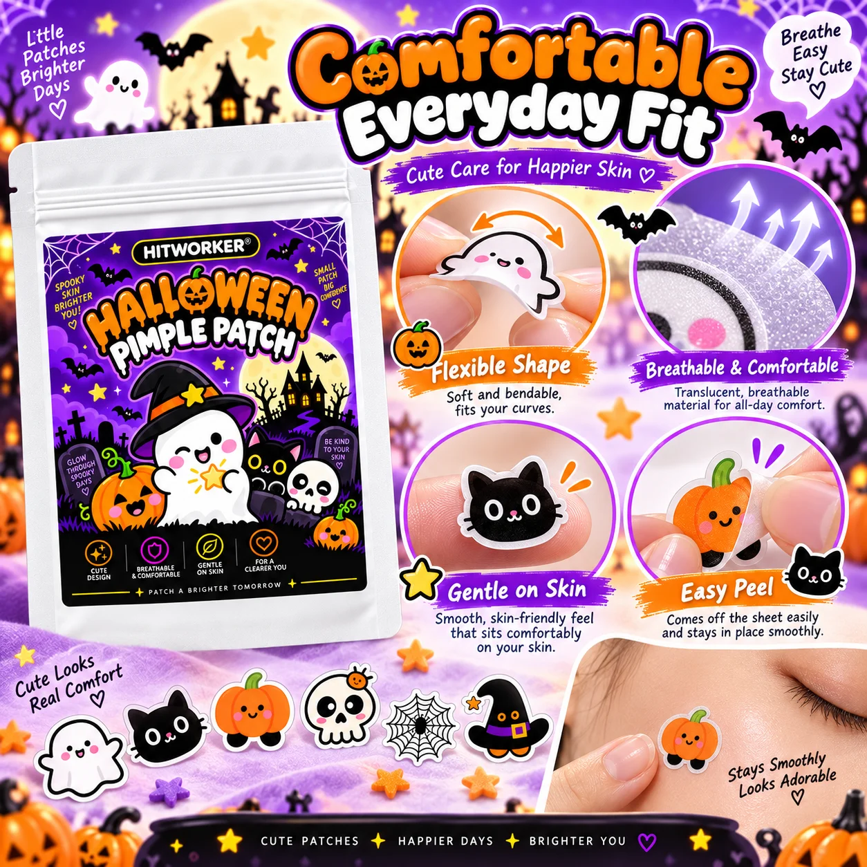 40/160Pcs Halloween Patches, C - Car Care recension och pris