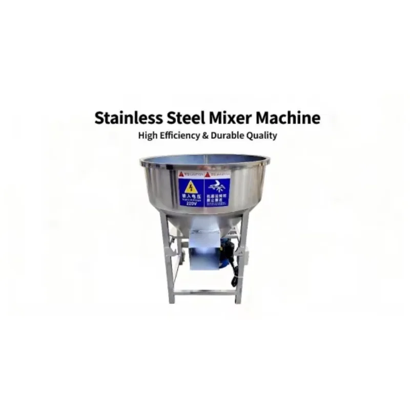 Stainless steel rotary food and powder mixer 100L capacity 220V/380V animal feed flour mixer