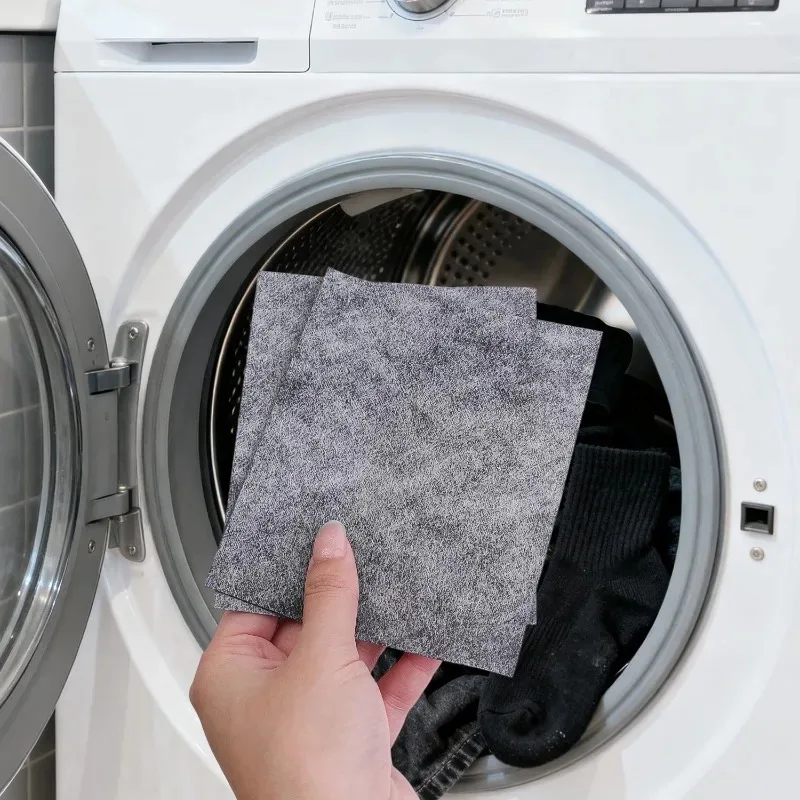 1-50pcs Black Clothes Color Restorer Sheet Anti Fade Laundry Dye Paper Washing Machine Fabric Care Tablet Dark Trouser Enhancer