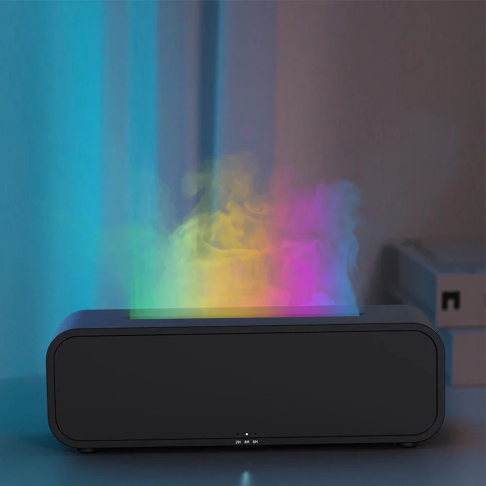 Flame Humidifier 7 Color LED Lights Essential Oil Diffuser With Remote Control Flame Aroma Diffuser Home Aromatherapy Machine