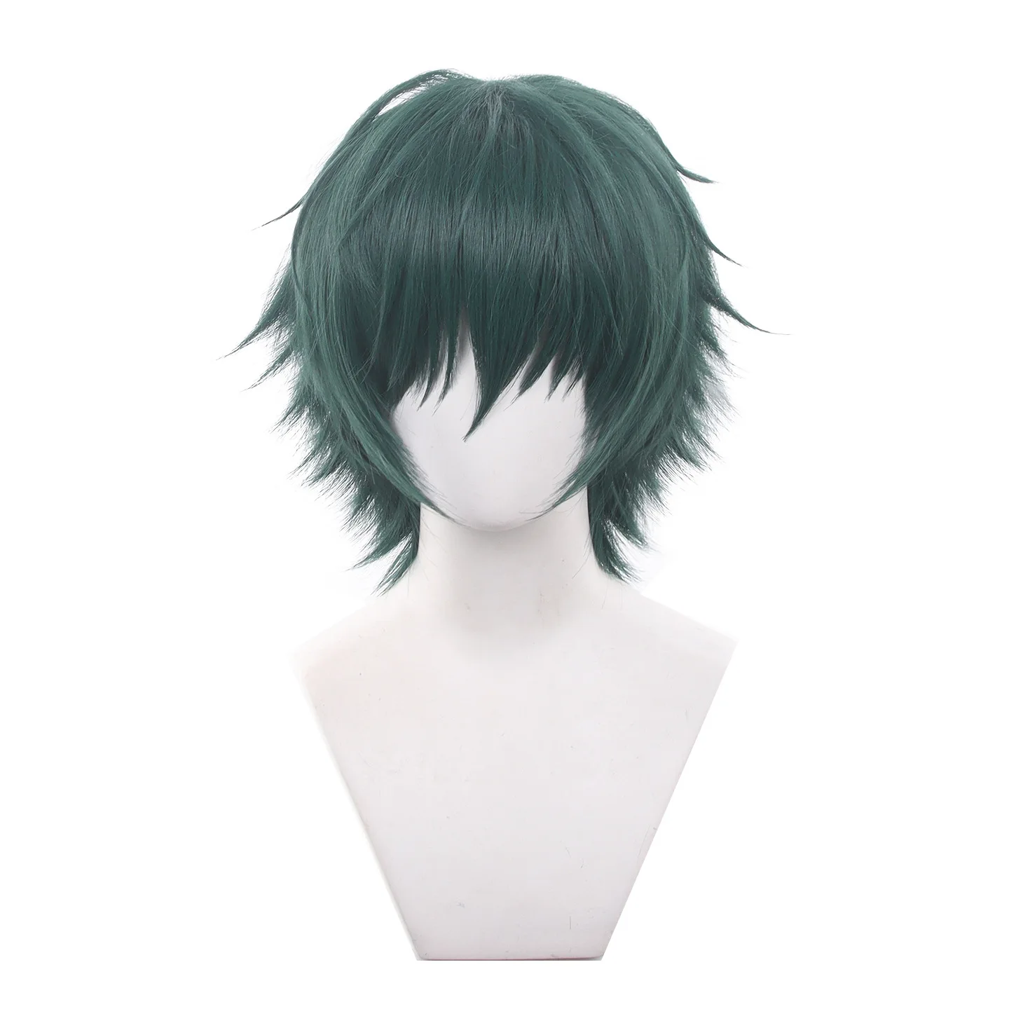 Jujutsu Kaisen Makoto Yoshihito Character Wig Synthetic Fiber Short Green Hair Glasses Sorcerer Whale Theme Halloween Party