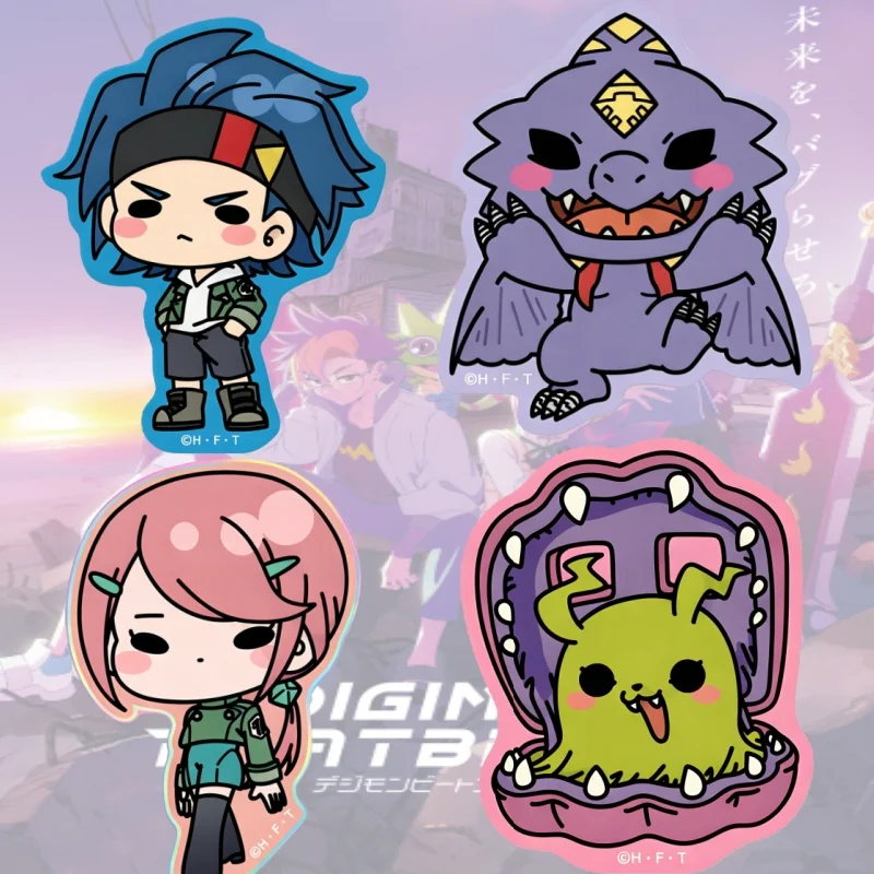 Акриловая мини-фигурка-подставка DIGIMON BEATBREAK 10 см, декоративная подставка, реквизит для косплея, подарок для друзей, на фестивали, брелок