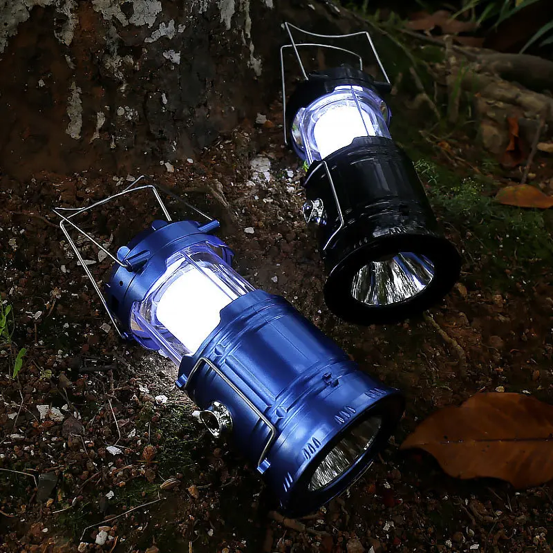 Solar Camping Light 3 In 1 Usb Rechargeable Outdoor Survival Tent Portable Hanging Night Emergency Bright Led Lantern Lamp