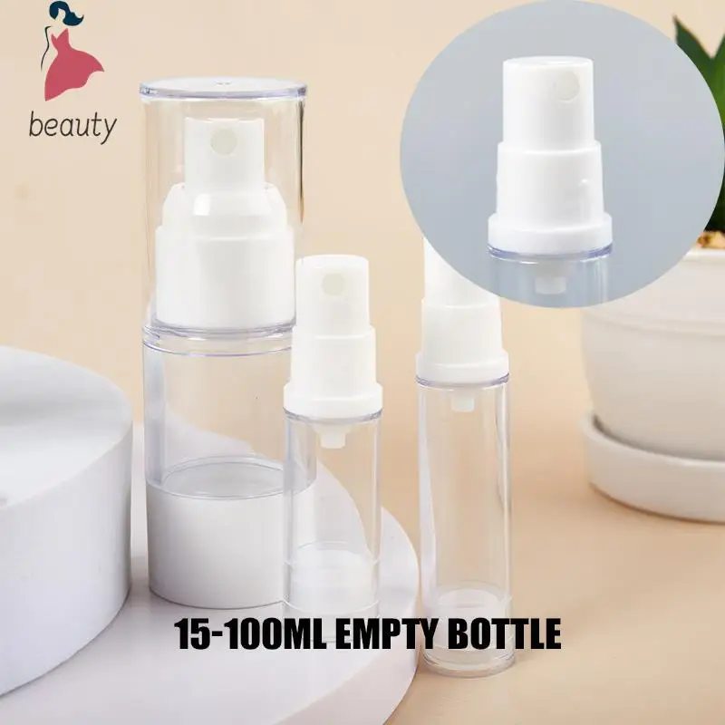 1 pz 15-100ml bottiglia vuota con pompa contenitori per lozioni in plastica bottiglia d'acqua spray riutilizzabile viaggio essentials Cosmetique campione