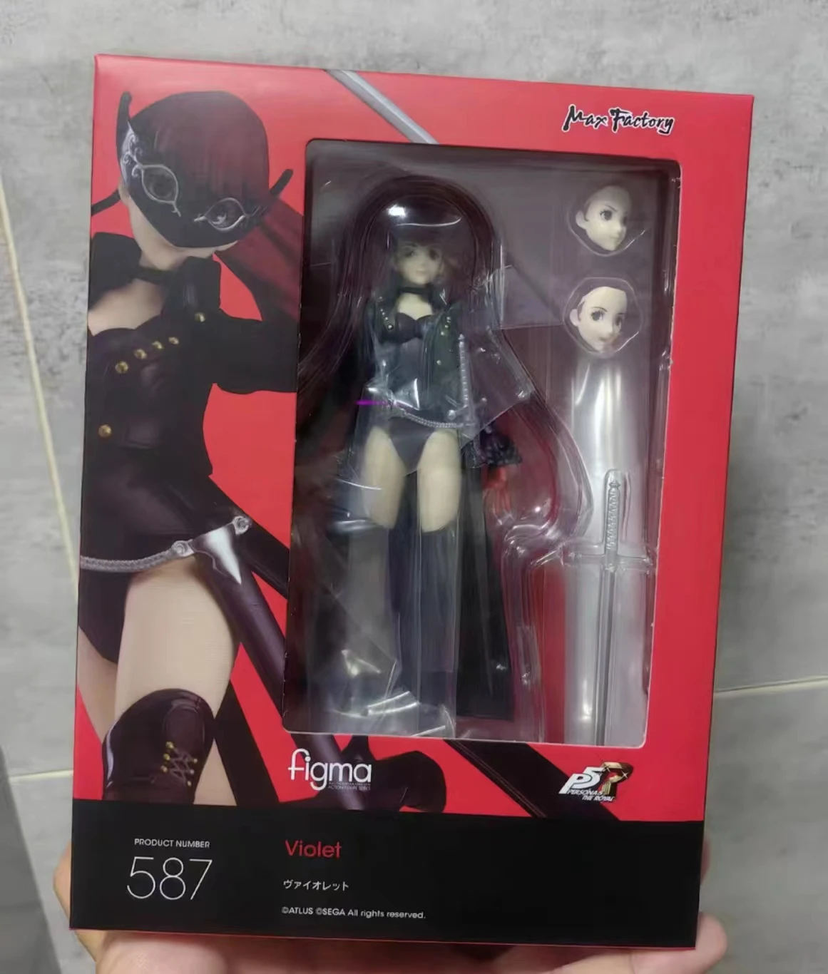 In Stock Original Figma 587 Persona 5 P5 Violet Action Figure Model Toys Anime Figura Pvc Gift