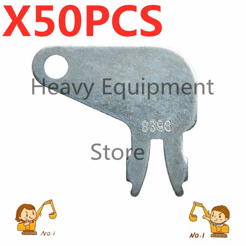 

50Pcs Master Disconnect 8398 8H-5306 Ignition Keys for Caterpillar CAT 120G 1190 1190T 1090