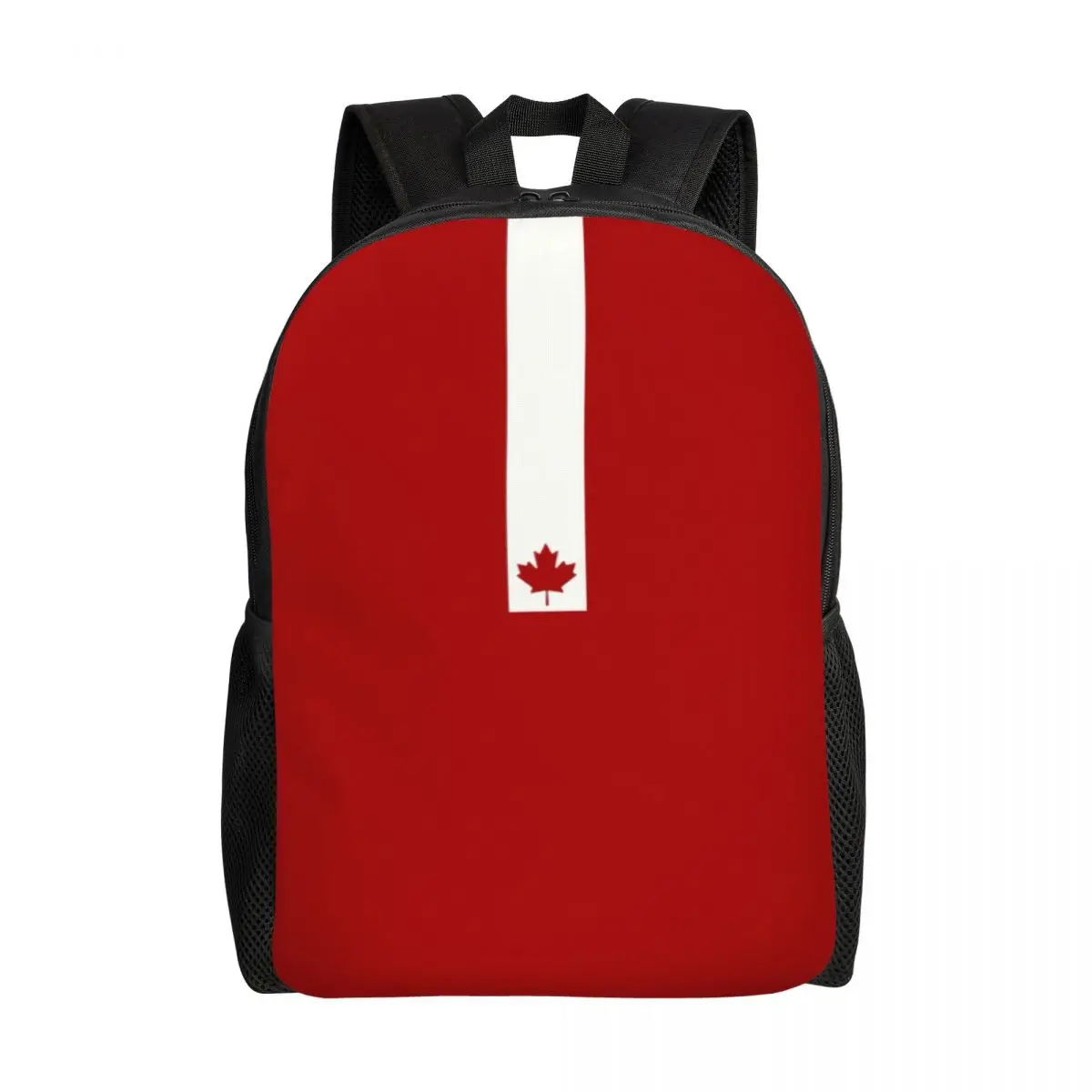 Minimal Canada Flag Backpack for Men Women School College Student Bookbag Fits 15 Inch Laptop Canadian Pride Bags