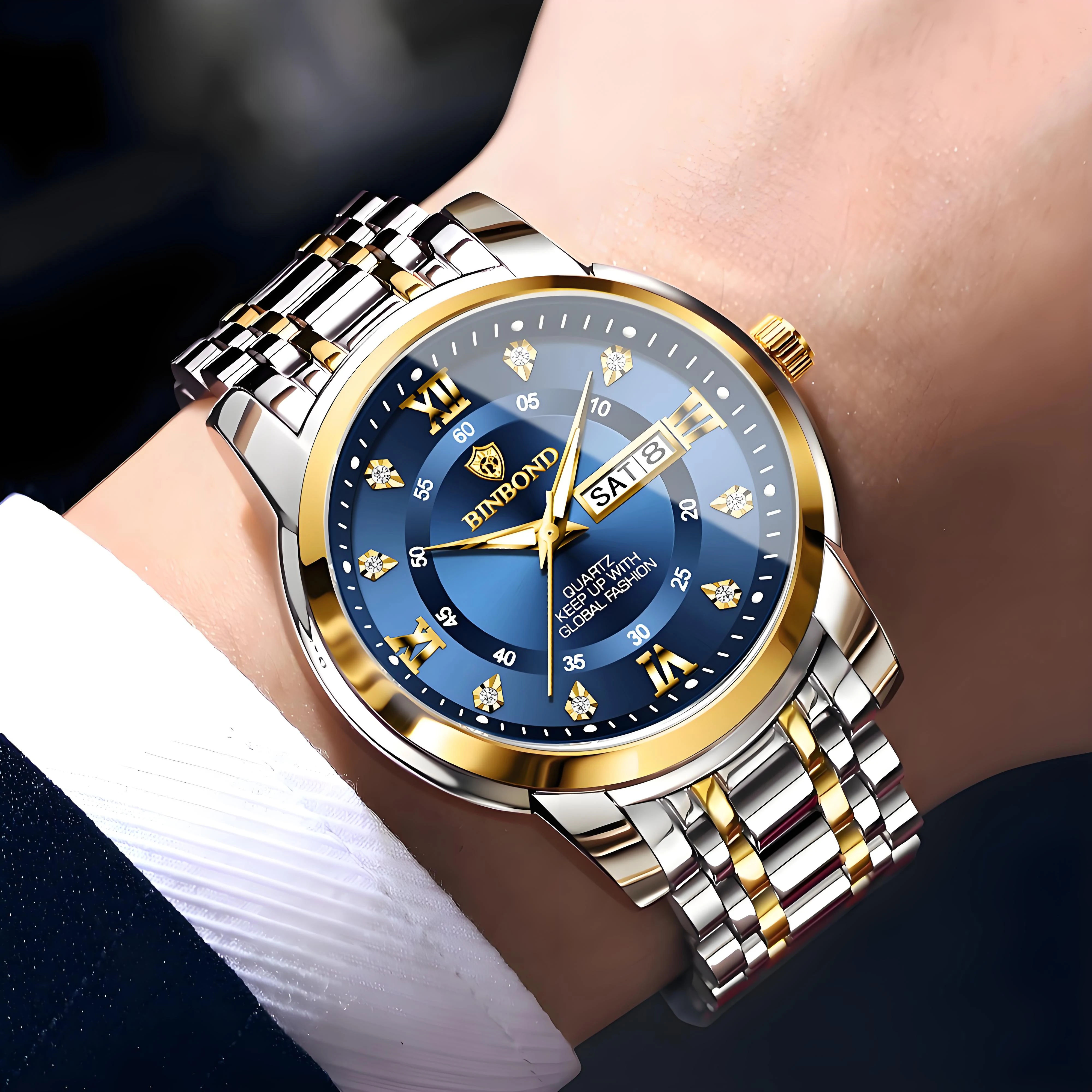 Men's Original Quartz Watch, Waterproof Luminous Design