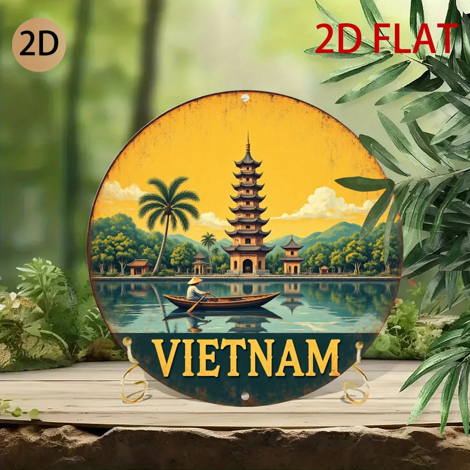 2D Flache Vintage Vietnam-Land – Home Decor Vietnam Bewertung und Preis