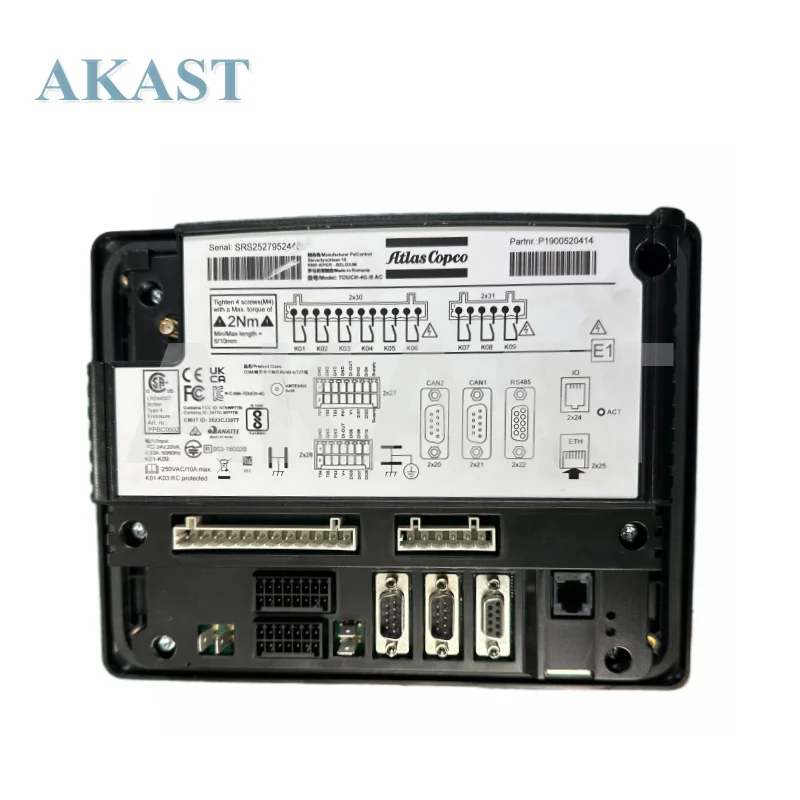 Atlas Copco Air Compressor Touchscreen Controller 1900520440 Operation Screen module With Original program 1900520414