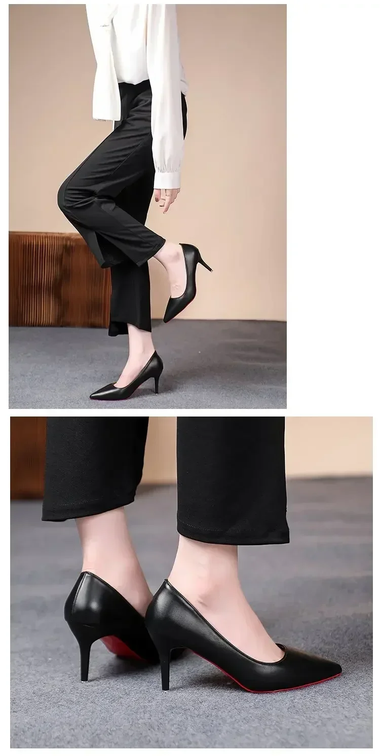 Sexy Spitze Lackleder High Heels Elegante Damen-Stilettos für Partys Klassische Schwarze Pumps für Beruf und Freizeit – Detail 18