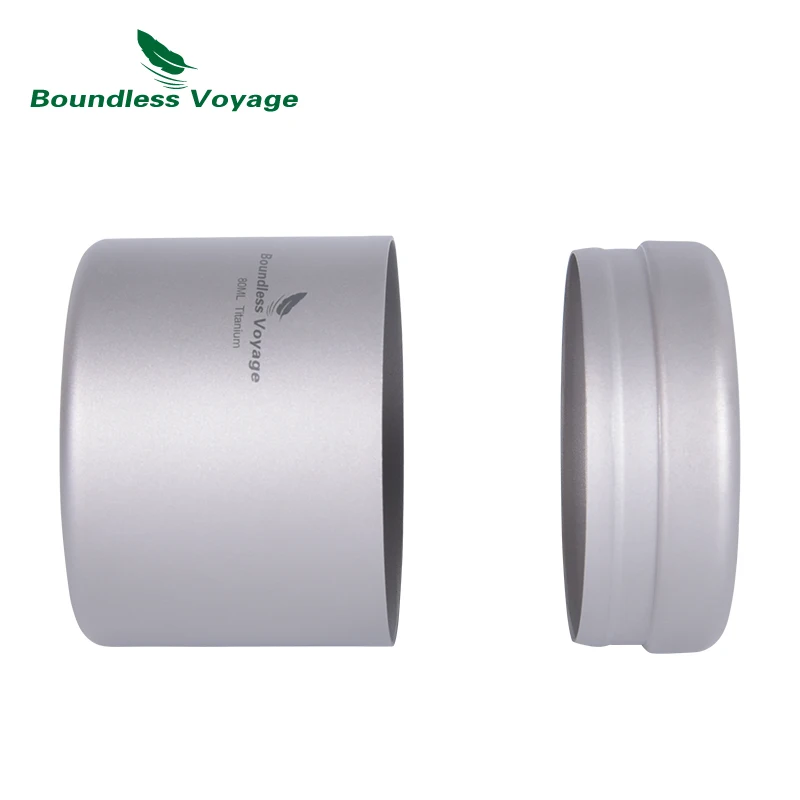 Boundless Voyage Titanium Tea Jar Mini Size Tea Canister Ultralight Portable Tin Jar for Loose Tea, Coffee, Spices, Beans, Sugar