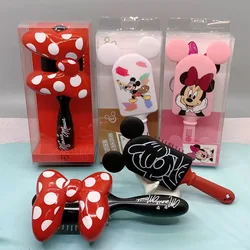 Peigne à coussin d'air Disney Minnie Mouse pour fille, antistatique, portable, mignon, en forme de cœur