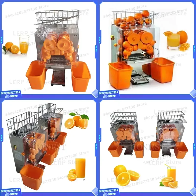 Commercial Electric Orange Juice Extractor Machine Automatic Citrus Squeezer for Fresh Fruit Beverage Production Line Heavy