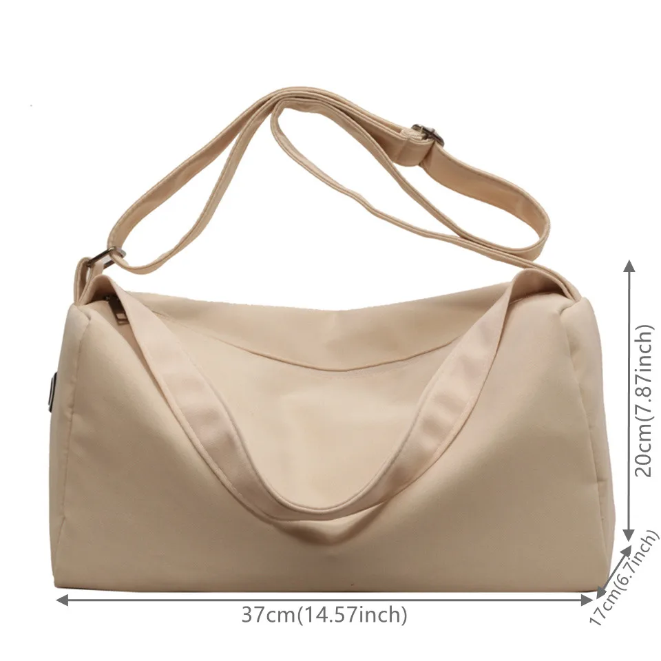 Women Messenger Bags Canvas Casual Shoulder bag Handbags Female Zipper Crossbody Bag for Woman Designer Beach Casual Tote