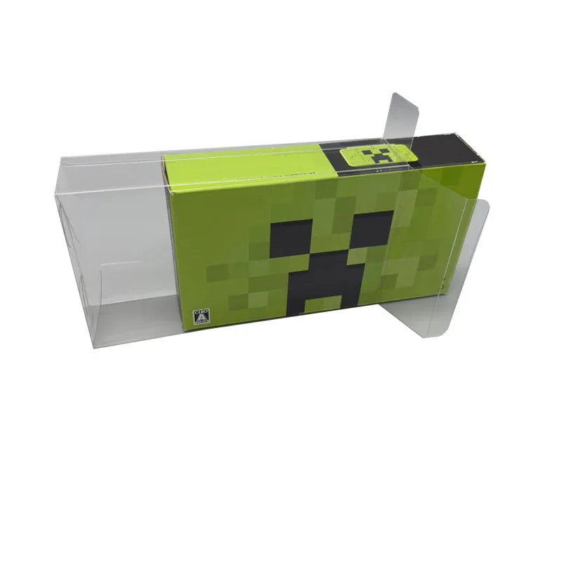 20PCS Transparent clear PET cover for New 2DS LL for Minecraf Creeper limited edition JP version Collection protection box