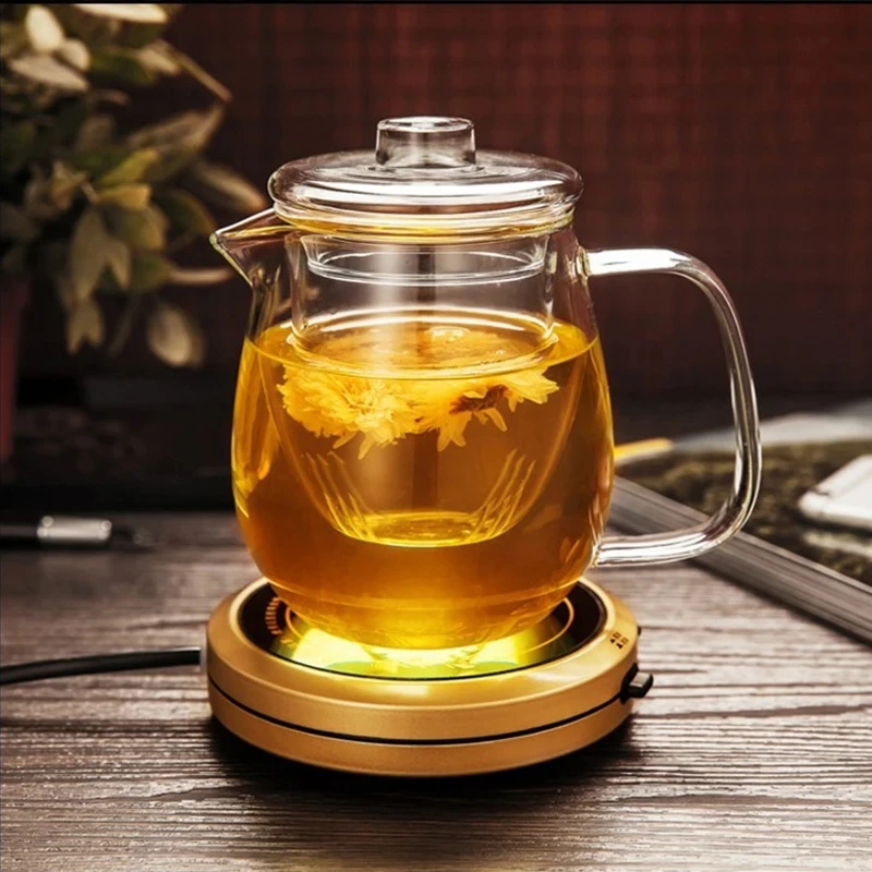 Glass Teapot Penguin Shape Chinese Tea Ceremony Transparent Teawear Set Cup Filter High Boron Silicon Pot 480/600ML