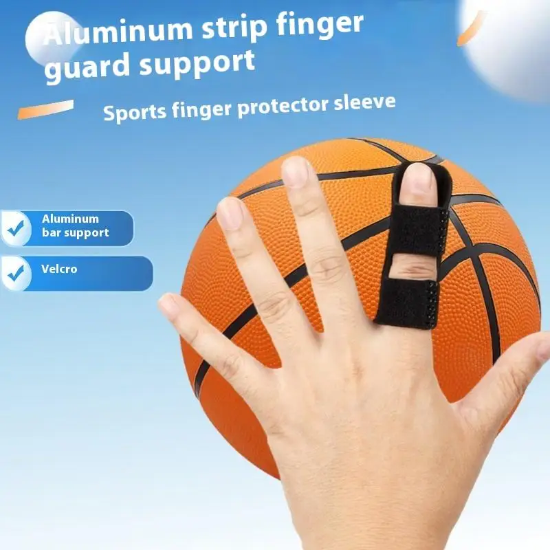 جبيرة تثبيت الإصبع، دعامة فرد، حزام قابل للتعديل مع دعم لوحة الألومنيوم لاستعادة العناية بمفصل مصحح الإصبع