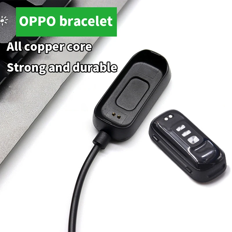 30 ซม./100 ซม.สร้อยข้อมือสมาร์ทสายชาร์จ USB สําหรับ OPPO Band สไตล์ (SpO2) นาฬิกา Magnetic Charger Adapter อุปกรณ์เสริม