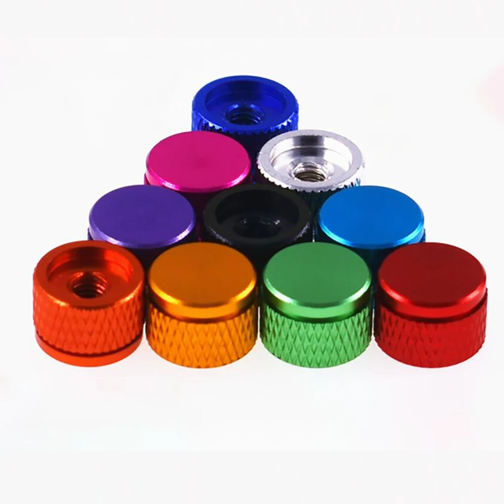 Weiyi 6 # -32UNC M3 M3.5 M4 Grobgezahnte Aluminium-Flügelmuttern in verschiedenen Farben, zum manuellen Festziehen, für Blindlöcher, Computergehäuse, PC-Teile – Detail 5