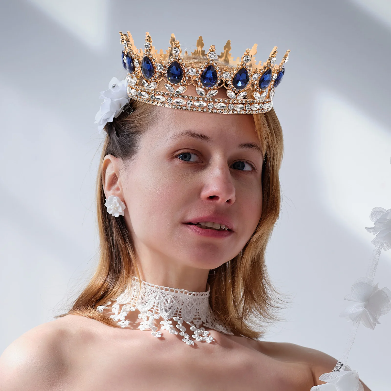 

Rhinestone Tiara Crown Bridal Headpieces Fashion Headwear Wedding Bride Headband Grace