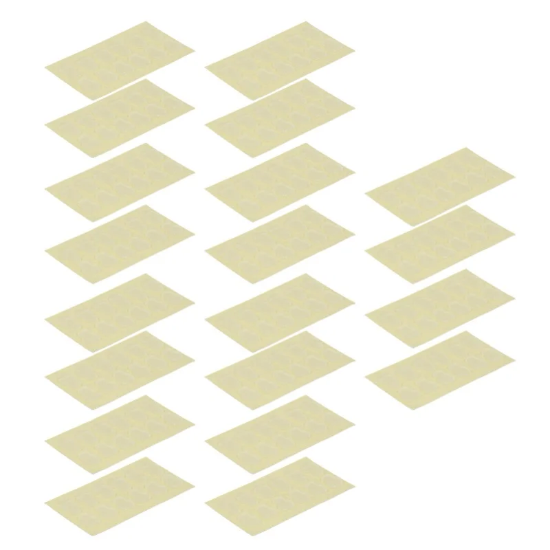 240 Pcs Clear Adhesive Pad 16x12.29x2mm Removable Sticky Water Proof Double Sided Adhesive Tape For Dolls Figures