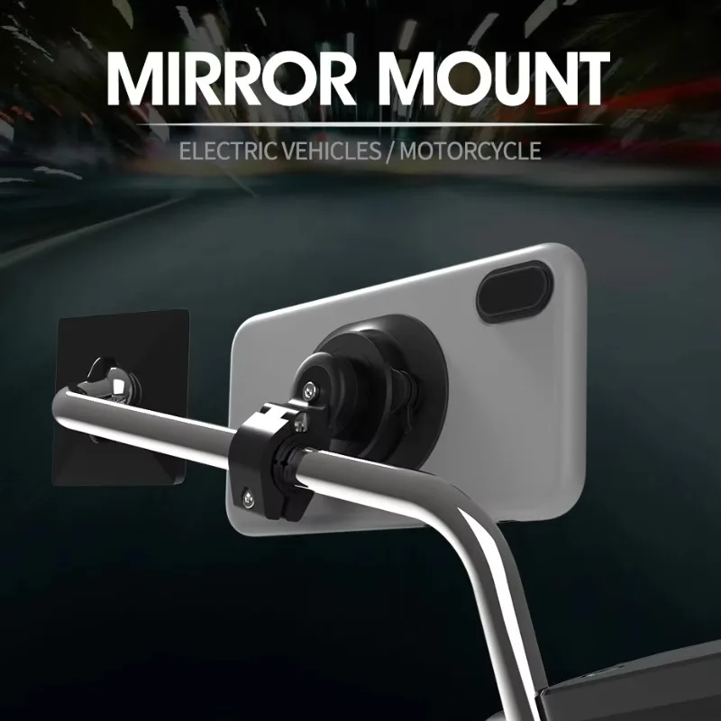 Motorcycle Rearview Mirror Mobile Cell Phone Mount Clip Bracket Electric vehicles Moto Bike Phone Navigation Holder Support