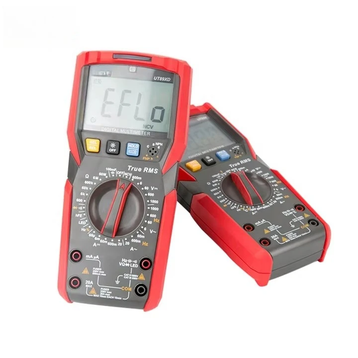 UT89XD Professional Digital Multimeter True RMS NCV 20A Current AC DC Voltmeter Capacitance Resistance Smart Tester