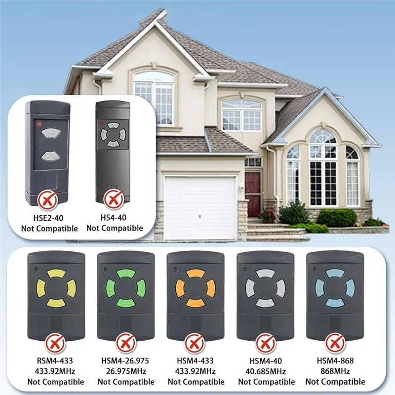 Y22A-Garage Door Remote Control Pack Of 2 868 Mhz For Hörmann