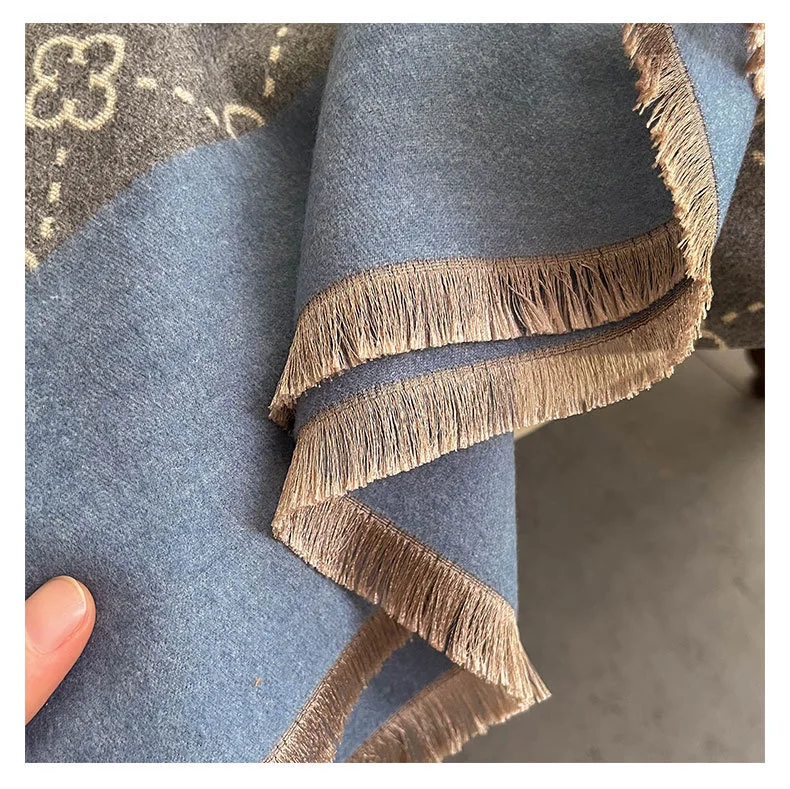 Luxus Winter Dicke Warme Quaste Schal Frauen Kaschmir Schal Und Wraps Pashmina Halstuch Bufanda Weibliche Lange Quaste Echarpe – Detail 7
