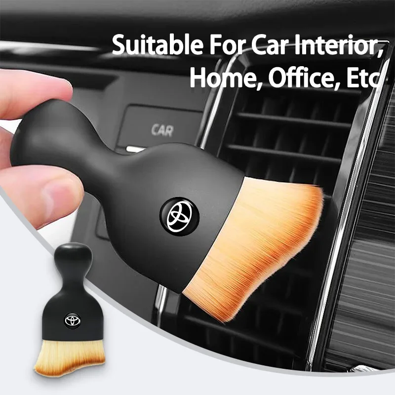 Car Interior Cleaning Soft Brush Tool Dust Remover Accessories For Toyota Corolla Prius Auris CHR Land Cruiser Camry Avalon