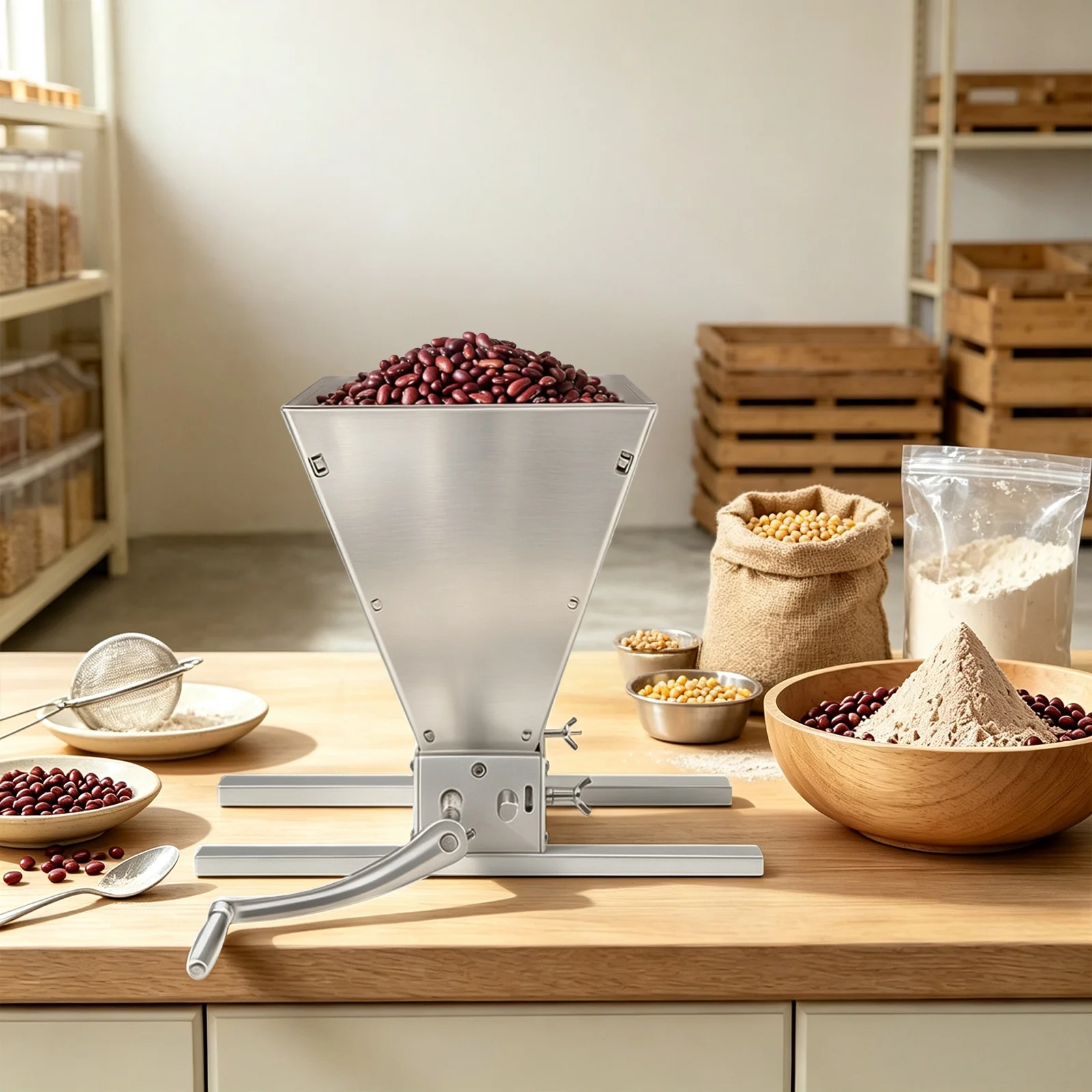Macinatore di Grano, Mulino pe - Grain Mill Grinder Hand Crank recensione e prezzo